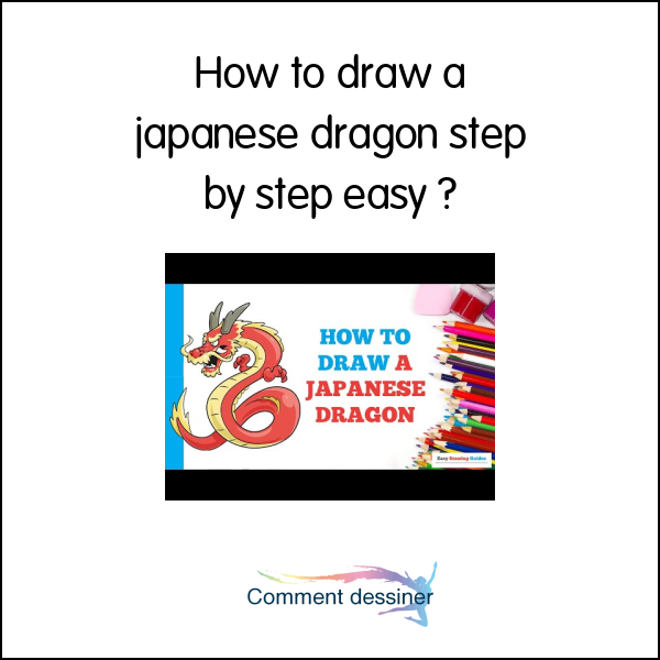 How to draw a japanese dragon step by step easy